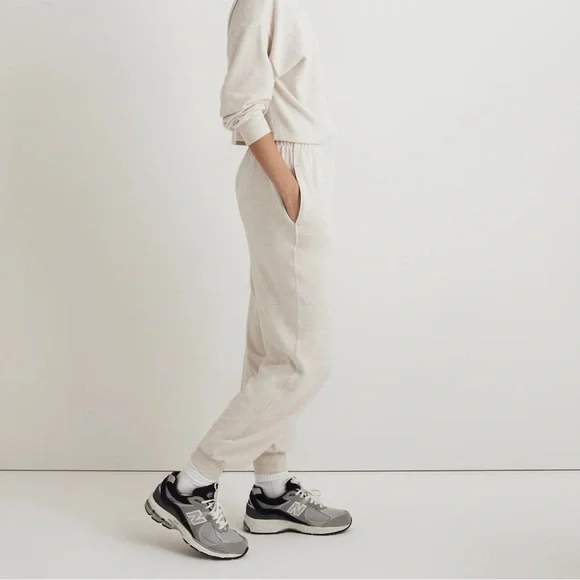 NWT / madewell Brushed Jersey Jogger Pants - Picture 3 of 10